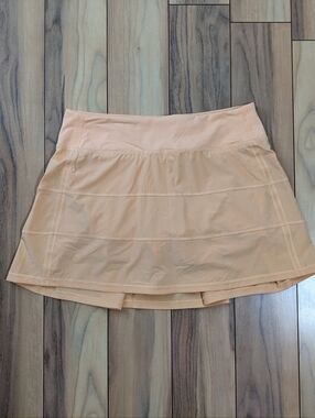 EUC! Lululemon Pace Rival Skirt In Light Peach Size 8